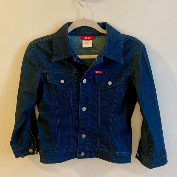 ESPRIT Vintage Blue Jean 3/4 Sleeve Jean Jacket Size Small - Picture 1 of 9